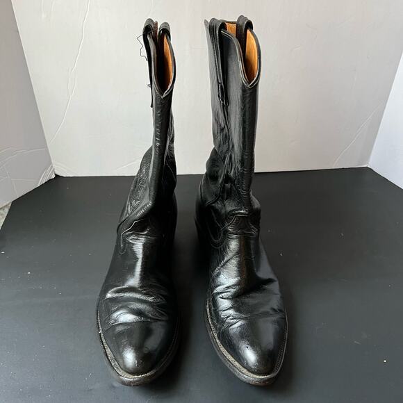 Vintage Justin Black Vintage Roper Boots M 7.5| W 9-9.5 | E 41 main image 13